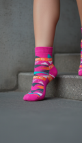 Neon Magenta Ankle Sock